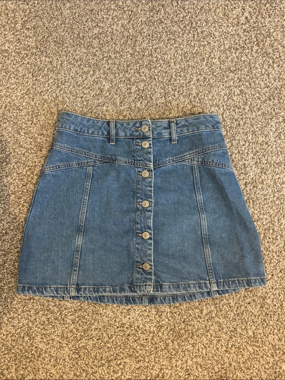 Top shop Moto mini denim skirt